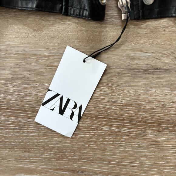 Zara Faux Leather Jacket - Picture 3 of 8